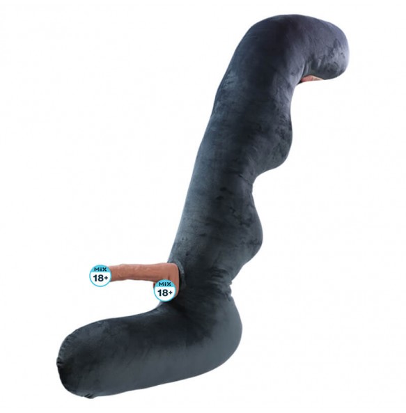 MizzZee - Mona Wireless Remote Thrusting Vibrating Swinging Warming Dildo Pillow (L:20cm - D:3cm)